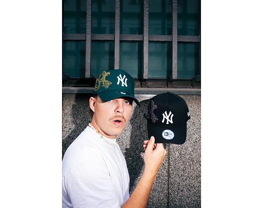 Kšiltovka New Era - MLB Snake Icon 9FORTY A-Frame - NY Yankees - Black