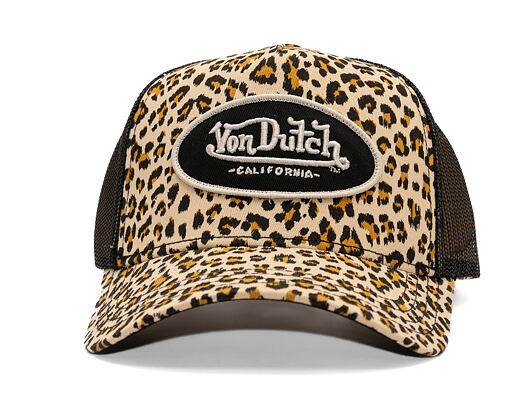 Kšiltovka Von Dutch - Trucker - Cali Patch - Leopard/Black