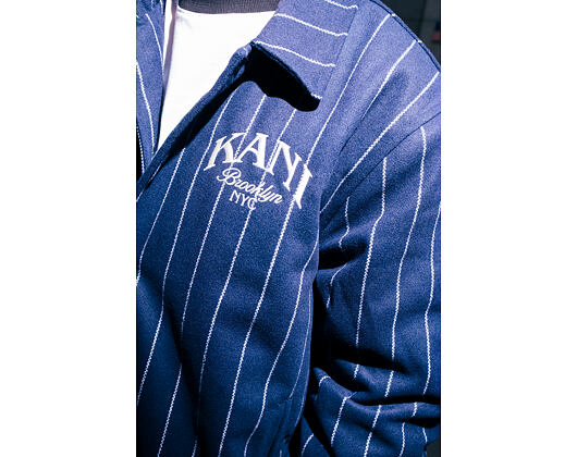 Vlněná Bunda Karl Kani - Kani Pinstripes Wool Jacket - Blue