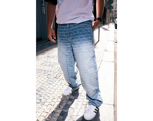 Džíny Karl Kani - Og K Aop Carpenter Straight Leg Jeans Blue