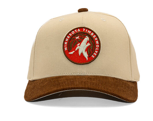 Kšiltovka Mitchell & Ness - Tawny Pro Crown - Minnesota Timberwolves - Sand/Brown