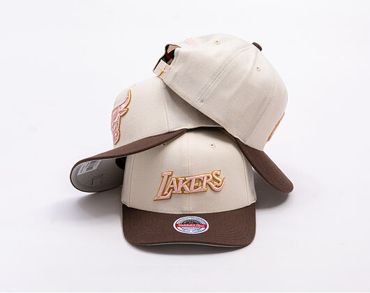 Kšiltovka Mitchell & Ness - Blush Sand Classic Red - Los Angeles Lakers - Sand/Brown
