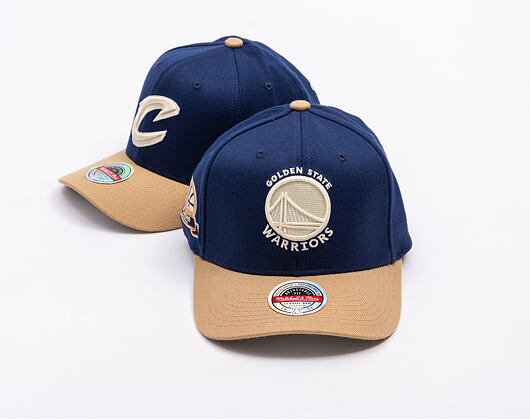 Kšiltovka Mitchell & Ness - Sand Storm Classic Red - Golden State Warriors - Navy/Sand