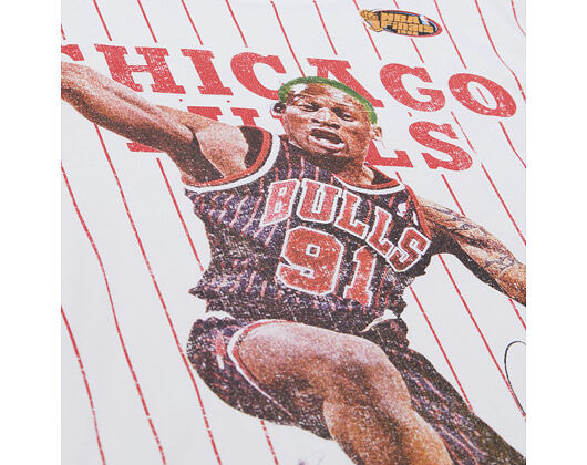 Tee Mitchell & Ness - NBA Playmaker Player Ss Tee Vintage Logo - Chicago Bulls - White