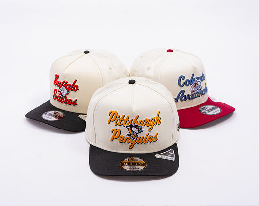 New Era - NHL Chainstitch 9FIFTY A-Frame - Pittsburgh Penguins - Chrome White