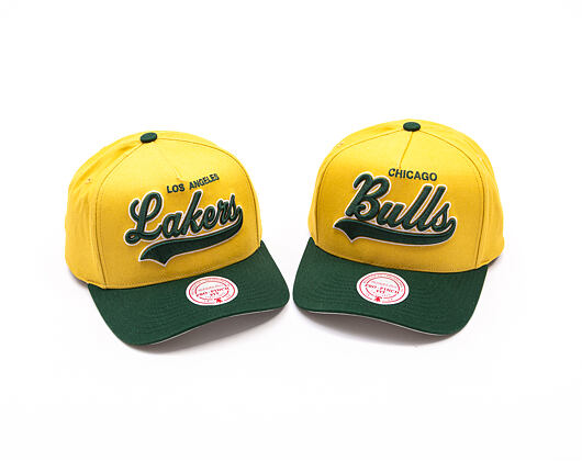 Kšiltovka Mitchell & Ness - Harvest Gold Pro Crown - Chicago Bulls - Gold/Green