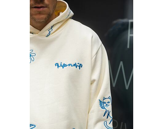 Mikina Rip N Dip - Blonded Hoodie - Off White