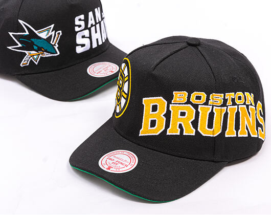 Kšiltovka Mitchell & Ness - NHL Busted Pro - Boston Bruins - Black