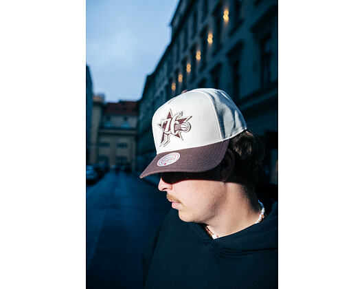Kšiltovka Mitchell & Ness - NBA Fashion Basic 2T Pro - Philadelphia 76Ers - Cream