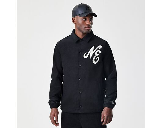 Jacket New Era - Branded Cord Coach Jacket - Black