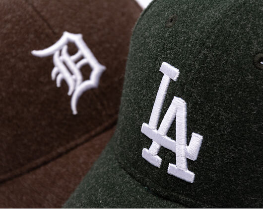 Cap New Era - MLB Melton Wool 9FORTY - LA Dodgers - Dark Green / White