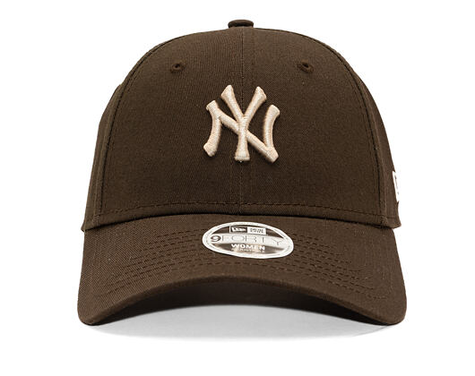 Womens Cap New Era - MLB Womens Essential Midi Logo 9FORTY - NY Yankees - Brown
