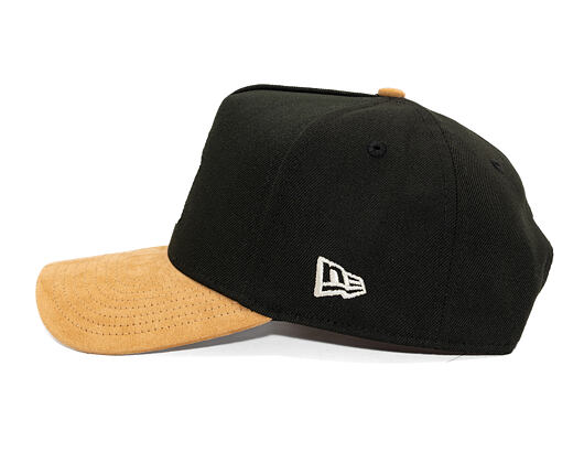 Cap New Era - MLB Suede Visor 9FORTY A-Frame - NY Yankees - Black / Camel