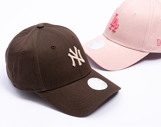 Womens Cap New Era - MLB Womens Essential Midi Logo 9FORTY - NY Yankees - Brown