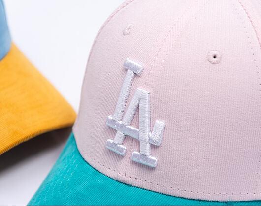 Kids Cap New Era - MLB Kids Cord 9FORTY - LA Dodgers - Light Pink / Mint