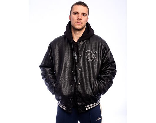 Karl Kani - Kani Western Pu Leather College Jacket - Black