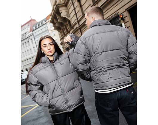 Karl Kani - Small Signature Embossed Logo Puffer Jacket - Grey