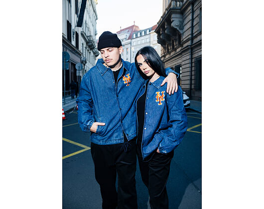 Jacket New Era - MLB Denim Coach Jacket - NY Mets - Denim