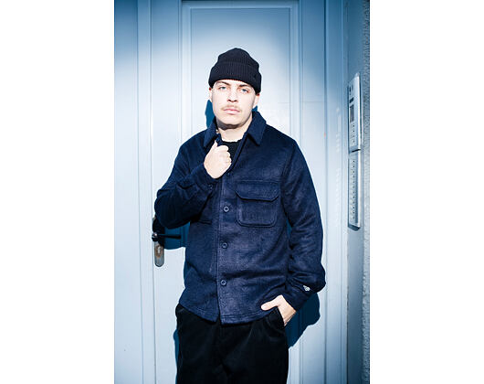 Jacket New Era - Branded Shacket - Navy