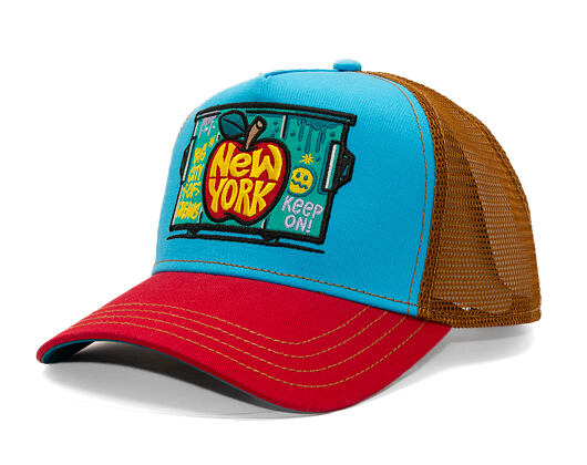 Stetson - Trucker Cap Big Apple by JJ Hats - Red/Blue