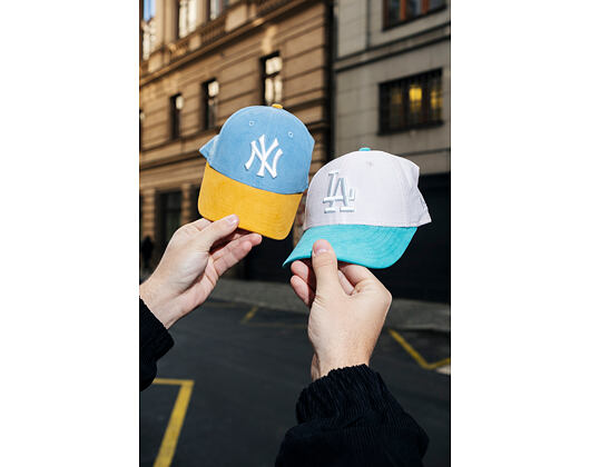 Kids Cap New Era - MLB Kids Cord 9FORTY - NY Yankees - Blue Foam / Yellow