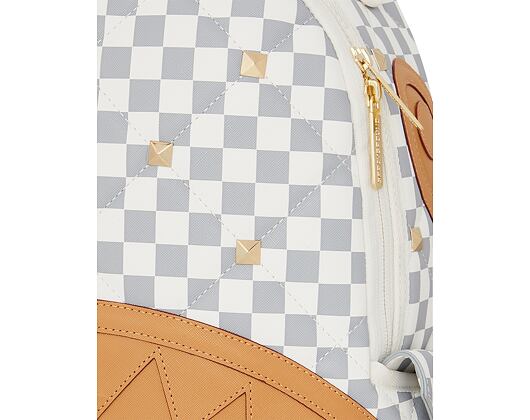 Sprayground Cream Henny Quilt Puff Backpack