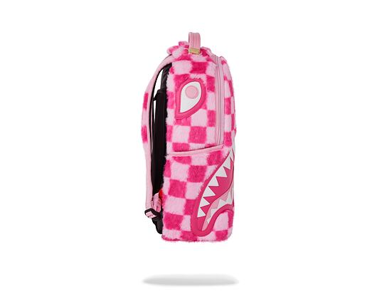 Sprayground Pink Fur Check Backpack