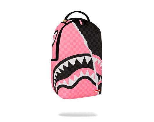 Sprayground Pink And Black Tear Sip Backpack