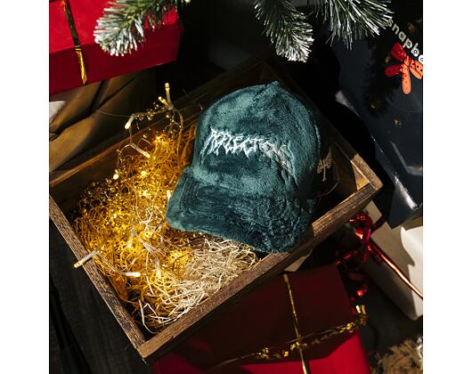 Kšiltovka Reflection Luxury Fuzzy Trucker - Bottle Green/ White
