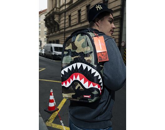 Sprayground Woodland Camo Check Backpack