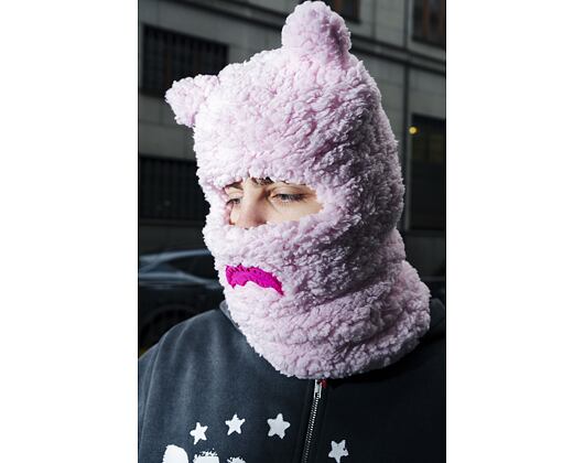 Sprayground Pink Fleece Bear Ears Ski Mask