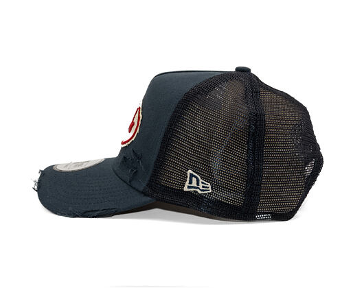 Cap New Era - Branded Oval Canvas Distress 9FORTY Trucker - Navy