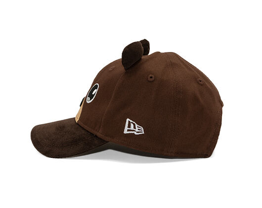 Kids Cap New Era - Branded Cord Ears 9FORTY - Chestnut Brown