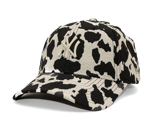 Womens Cap New Era - MLB Cow Midi Logo 9FORTY - NY Yankees - Black