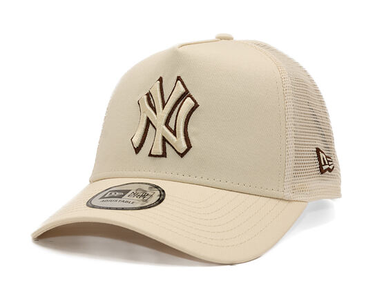 Cap New Era - MLB Outline 9FORTY Trucker - NY Yankees - Cream