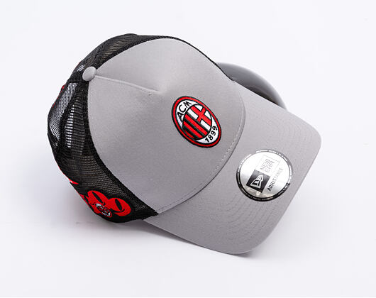 Cap New Era -  Patch 9FORTY Trucker - Ac Milan - Grey
