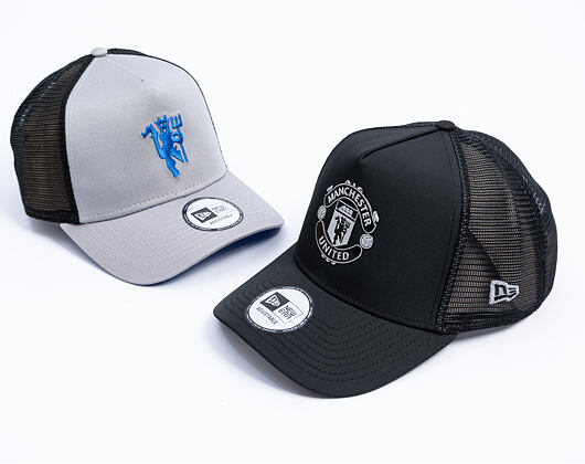 Cap New Era -  Reflective 9FORTY Trucker - Manchester United FC - Black
