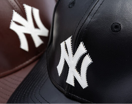 Cap New Era - MLB IMAGE DROP - Leather 9FORTY M-CROWN - NY Yankees - Black