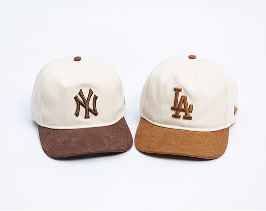 Cap New Era - MLB Suede Visor 9FIFTY A-Frame - NY Yankees - Cream