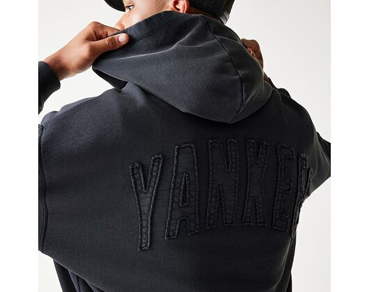Sweatshirt New Era - MLB Washed Full Zip Hoody - NY Yankees - Black
