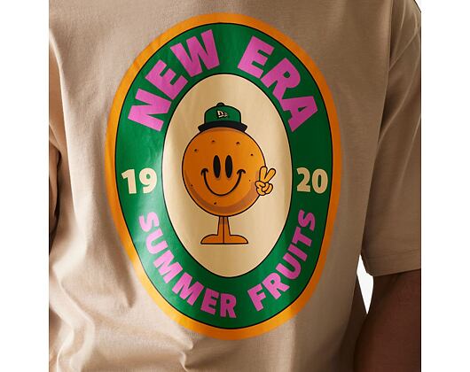 Tee New Era - Fruit Graphic Oversized Tee - Camel