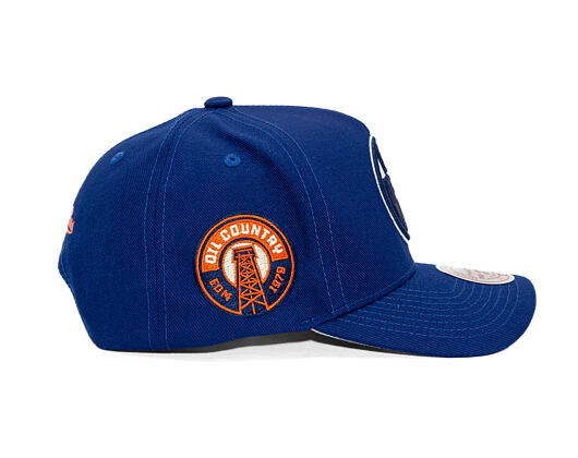 Mitchell & Ness - Edmonton Oilers - Double Clutch Pro Snapback - Navy