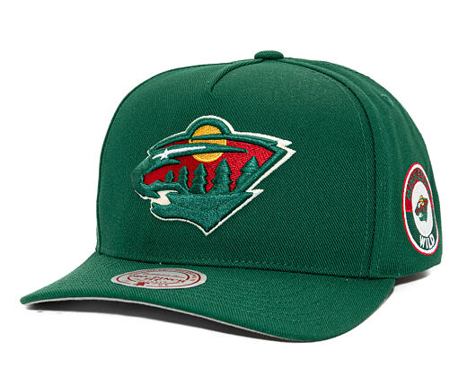 Mitchell & Ness - Minnesota Wild - Double Clutch Pro Snapback - Green