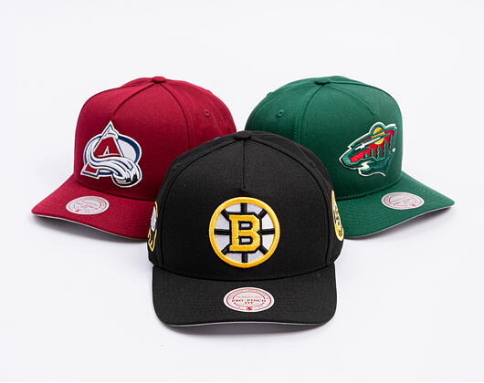 Mitchell & Ness - Boston Bruins - Double Clutch Pro Snapback - Black