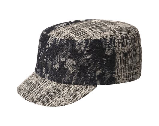 Cap Kangol - TRENDS PACK - Denim Mashup Army Cap - Black Topstitch