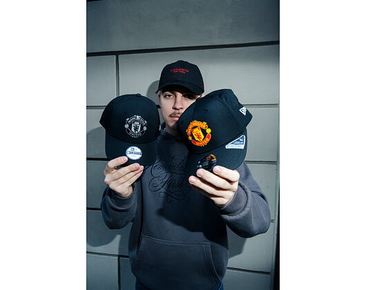Kids Cap New Era -  Reflective 9FORTY - Manchester United FC - Black