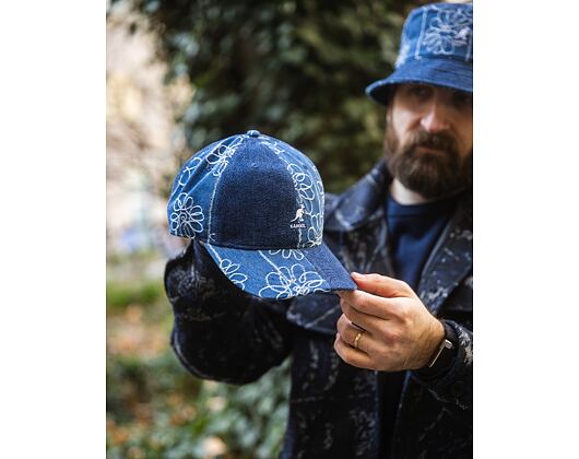 Cap Kangol - TRENDS PACK - Denim Mashup Baseball - Medium Blue Floral