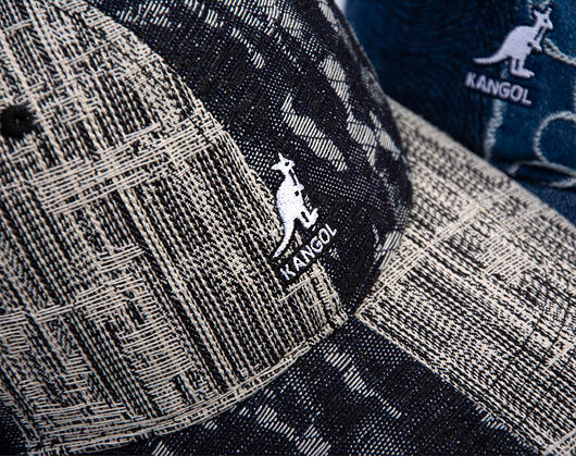 Cap Kangol - TRENDS PACK - Denim Mashup Baseball - Black Topstitch