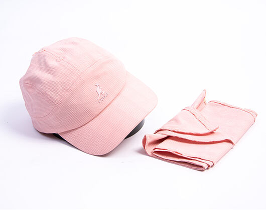 Cap Kangol - TRENDS PACK - Seersucker Drape 5-Panel - Pink