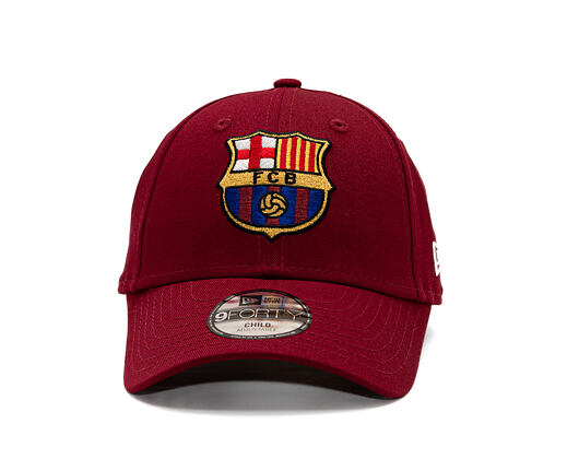 Kids Cap New Era - Core Logo 9FORTY Kids - Barcelona FC - Cardinal